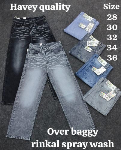 Unisex Faded Baggy Denim Jeans, Brand Name : Manpasand 28 & 32