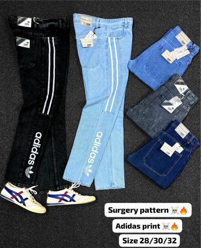 Unisex Adidas Print Denim Jeans, Brand Name : Sdm 28/32
