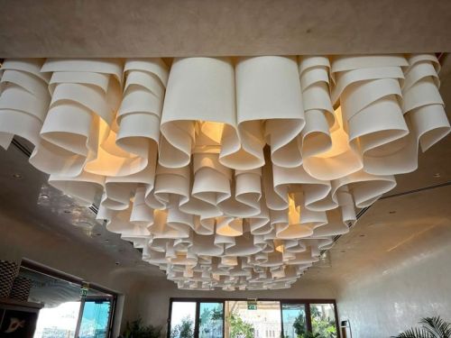Chandelier Textile Ceiling