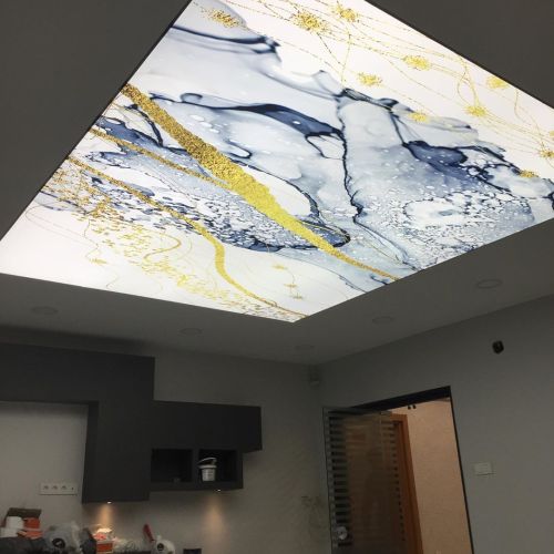 Textile Marble Stretch Ceiling