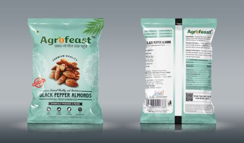 Agrofeast Premium Black Pepper Almonds