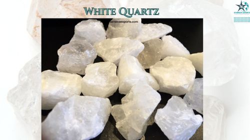 Hard & durable mineral White Quartz Stone, Stone Form : Natural