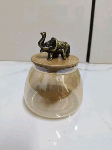 350ml Elephant Cap Glass, Color : Transparent