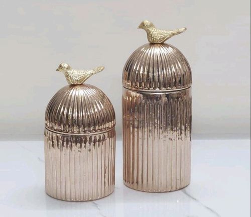 Fancy Bird Cap Glass, Color : Light Rose Gold 6.5