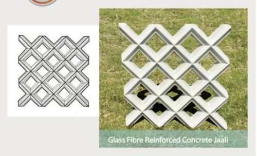 Material Glass Fiber Reinforced Concrete Mesh Jali, Form : Solid