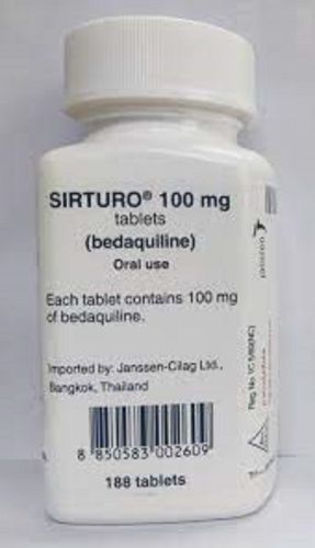 Bedaquiline 100 Mg Sirturo Tablet, Color : White