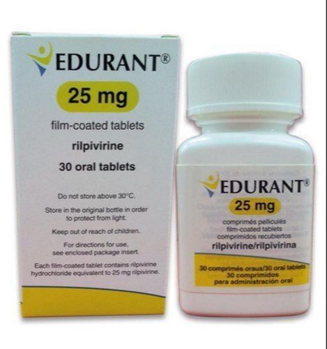Edurant Tablet, Color : White, Grade : Medicine Grade