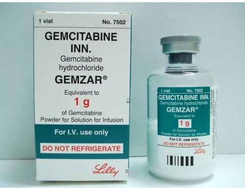 Gemzar Gemcitabine 1000 Mg Injection, Formulation : Liquid
