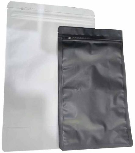 8 Sided Window Sealed Paper Bag, Color : White, Black for Packaging