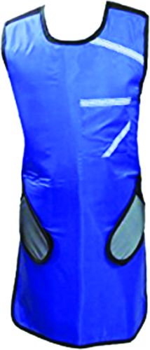 Grad Single Side Lead Apron, Color : Blue Standard