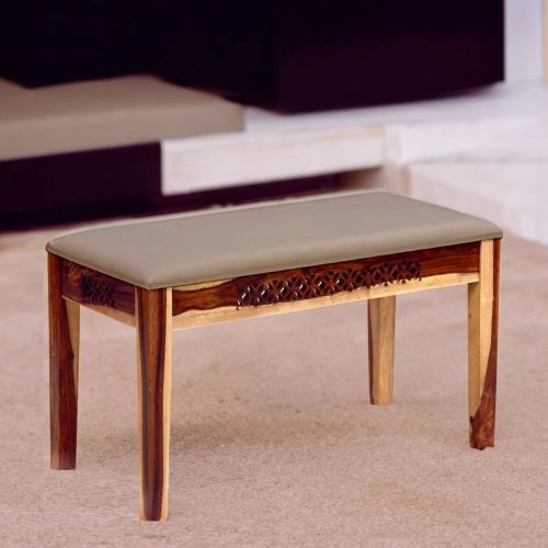 Polished Mango Wooden Bench, Color : Brown Standard