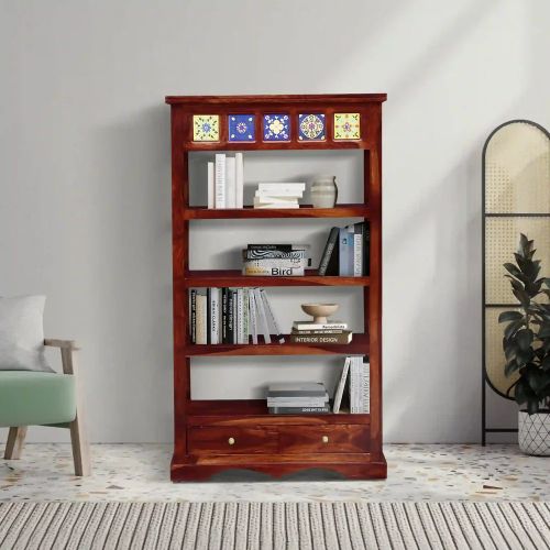 Mango Wooden Bookshelves Standard Traditional, Quality : Optimum