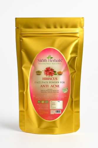 100gm Hibiscus Face Pack Powder, Color : Brown