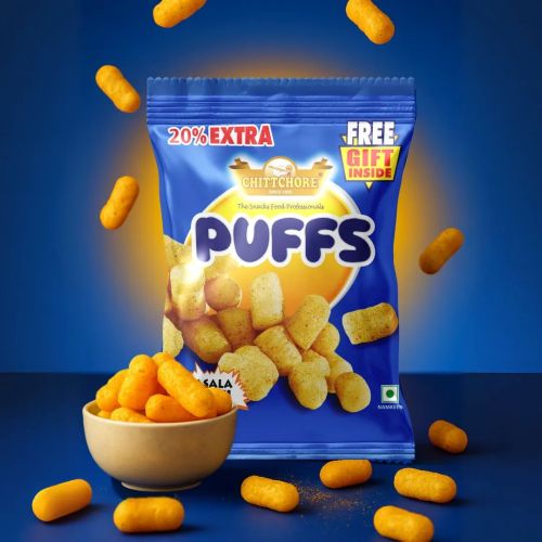 Crunchy Chittchore Puff Masala, Weight : 200 Gm for Ready To Eat Snack