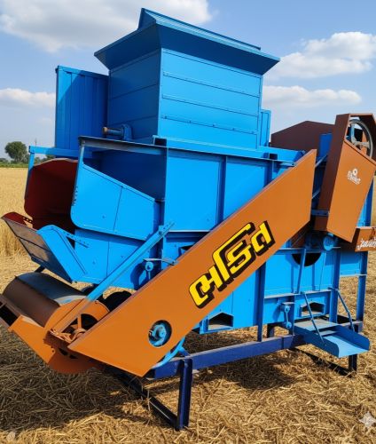 Semi Automatic Groundnut Thresher, Color : Blue