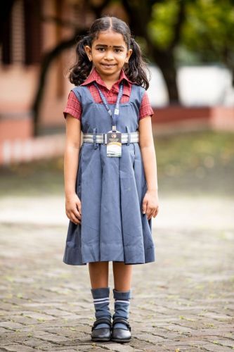 Girls Schoolwear Cotton Checkered Uniform