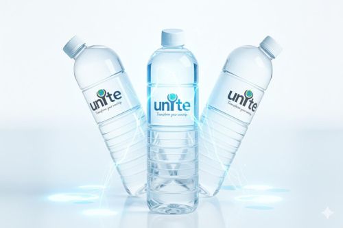 Plastic 1 Liter Unite Water Bottle, Cap Type : Screw Cap