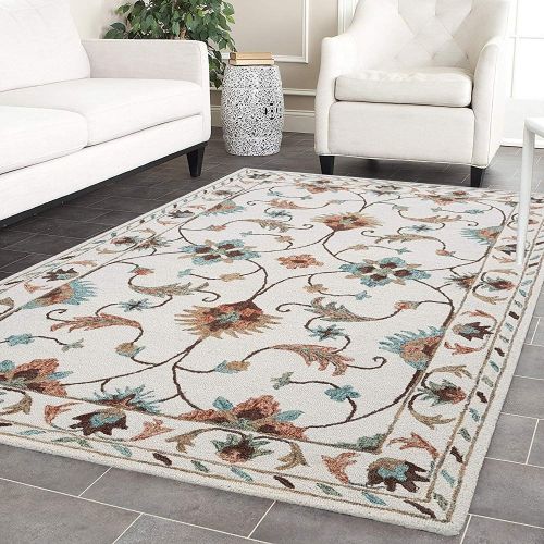 Handmade Woolen Persian Style Carpet, Color : Multicolor