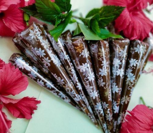 Henna Paste Mehandi Cone, Color : Dark Brown