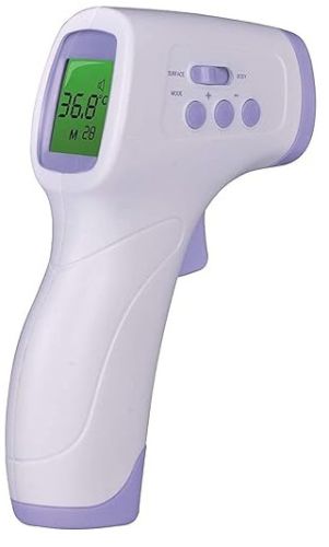 Digital Plastic Infrared Forehead Thermometer, Color : white