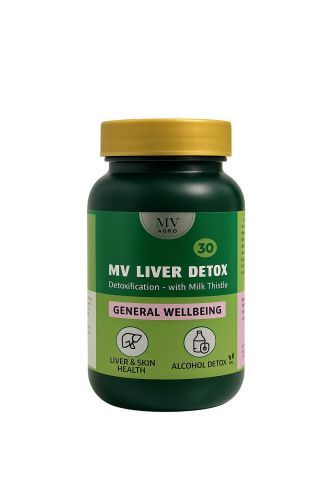 Organic MV Liver Detox Capsule, Color : Redish