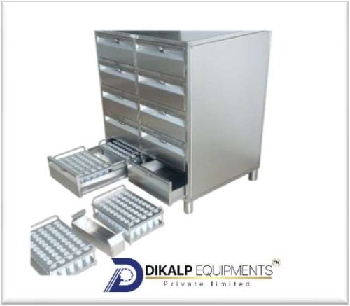 Metal Polished Dies Punches Storage Cabinet, Color : Gray