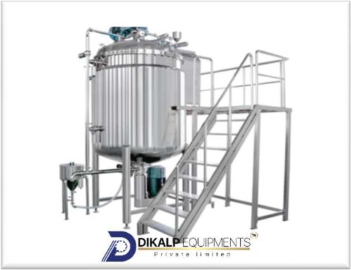 Stainless Steel Vacuum Homogenizer, Color : Silver