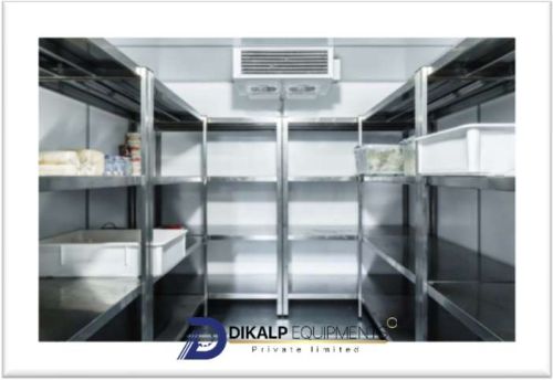 Stainless Steel Modular Cold Rooms, Color : Silver for Food Storage
