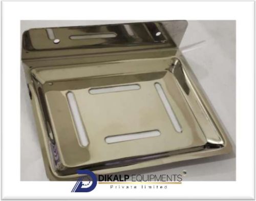 Stainless Steel Rectangular Soap Dish, Color : Silver