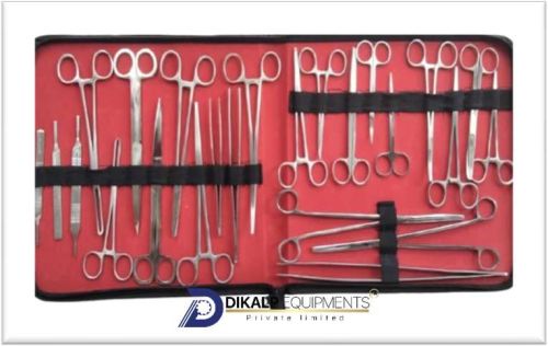Stainless Steel Veterinary Surgical Instruments Set, Color : Silver