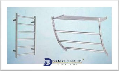 Polished Stainless Steel Wall Mounted Towel Holder, Color : Silver