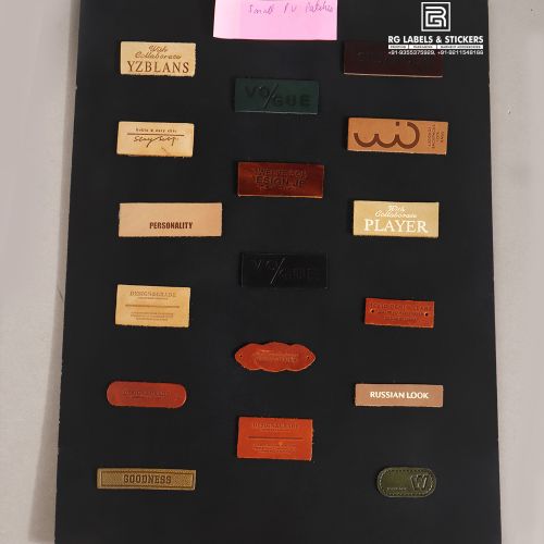 Plain Rexine Small PU Patch, Brand Name : RG Labels & Stickers