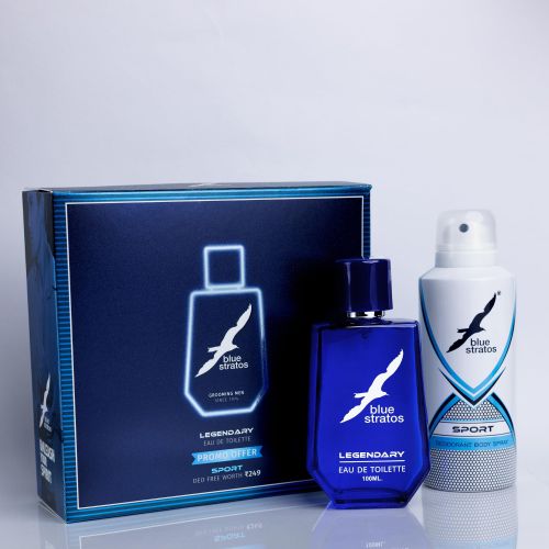 Blue Stratos Deodorant Body Spray Standard