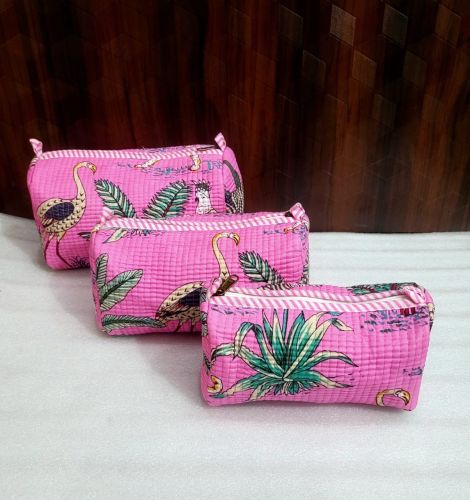 Block Printed Bags, Color : Light Pink Handled