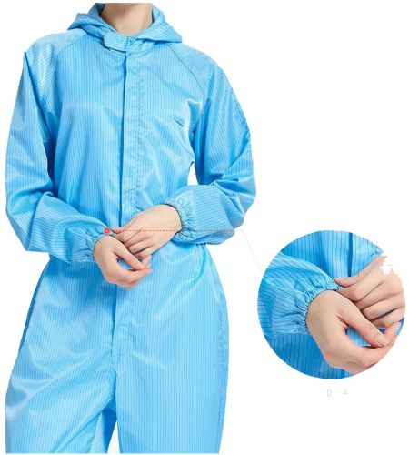 Nylon Plain ESD Aprons, Color : Blue, Gender : Female