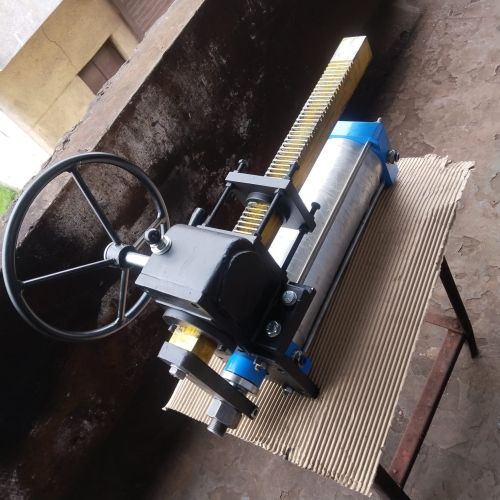 Power Coated Metal Rack Pinion Actuators, Color : Black