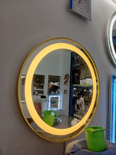 Round LED Mirror, Color : White, Specialities : Stable Performance