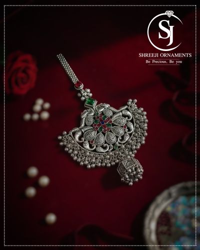 Policed Tradtional Indian Silver Antique 1 Akda Juda, Gender : Ladies