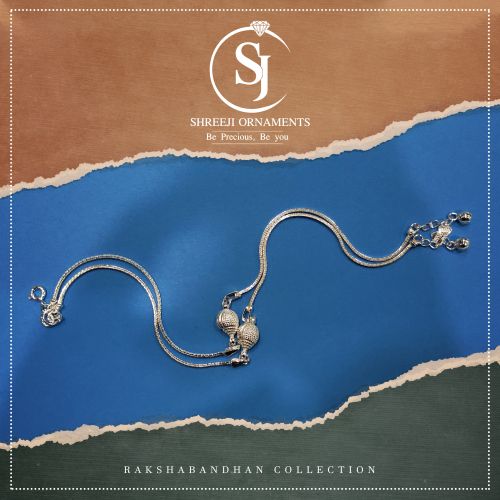 Polished Silver Fancy Anklets Part Wear, Weeding Wear Regular