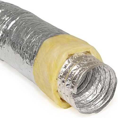 Polished Metallized Polyester Insulated Flexible Duct for Industrial Use