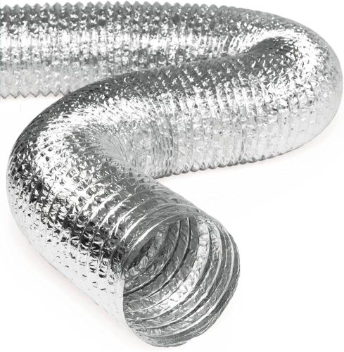 Metallized polyester Polished Uninsulated Flexible Duct