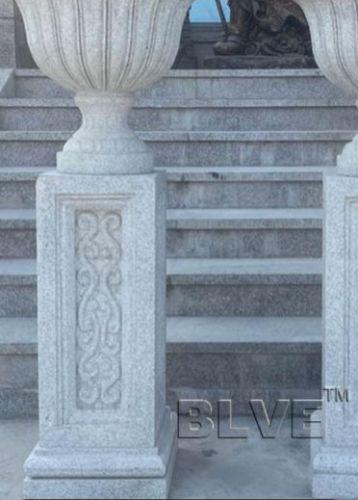 Polished Marble Stone Antique Handicrafts, Color : White for Decoration