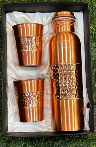 Copper Water Bottle, Capacity : 500ml, Packaging Type : Box