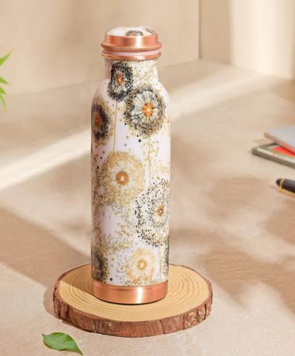 Printed Copper Water Bottle, Capacity : 500ml