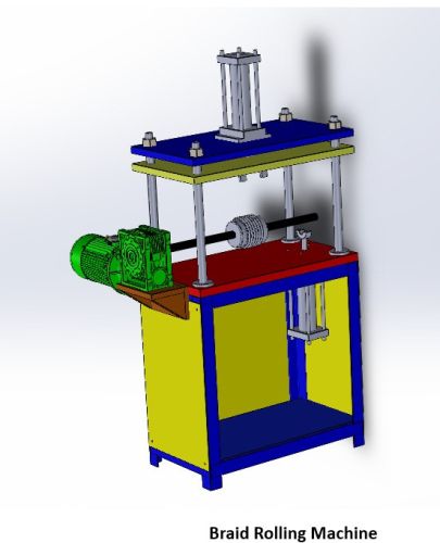 Electric Polished Mild Steel Braid Rolling Machine