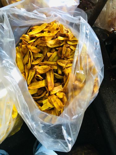 Banana Long Chips, Color : Yellow, Packaging Type : Plastic Bag