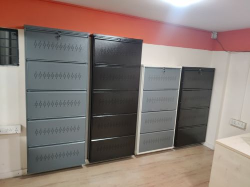 Polished Black Plastic Shoe Rack, Mounting Type : Wall Mounting