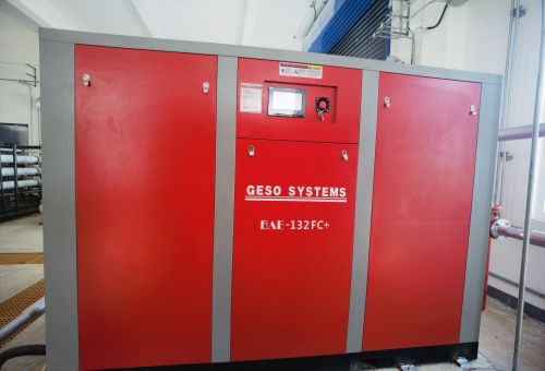 Manual Aluminium screw air compressor, Color : Red