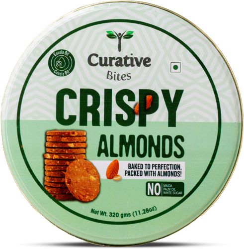 Soft Crispy Almond Cookies, Color : Light Brown, Taste : Sweet