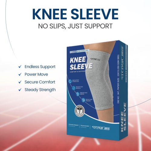 Plain Stergic Iris Knee Cap, Color : Grey, Gender : Female